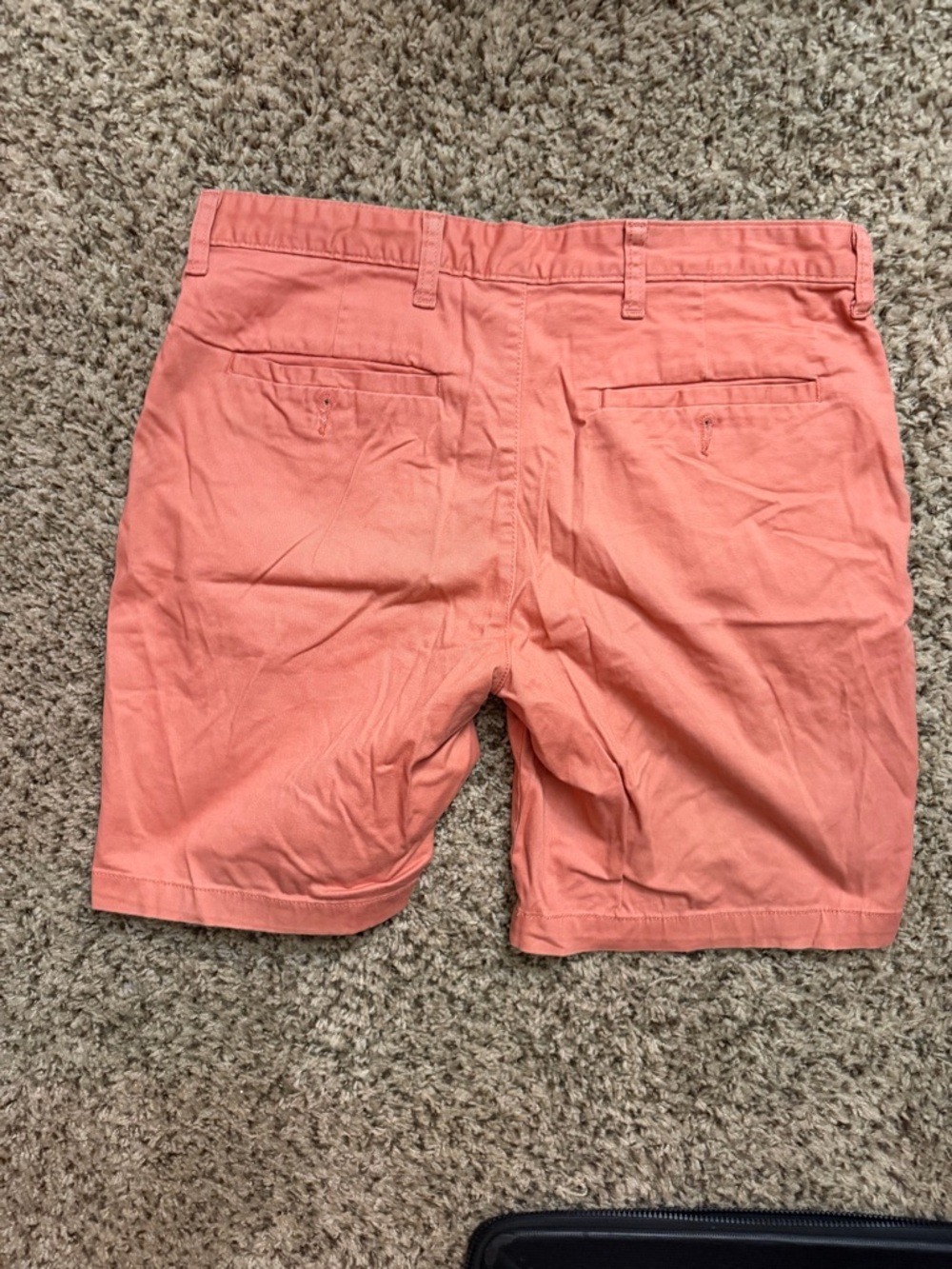 George Men's Chino Shorts Trio - Teal, Lavender, Coral [2 WITH MISSING BUTTONS] - Picture 9 of 15